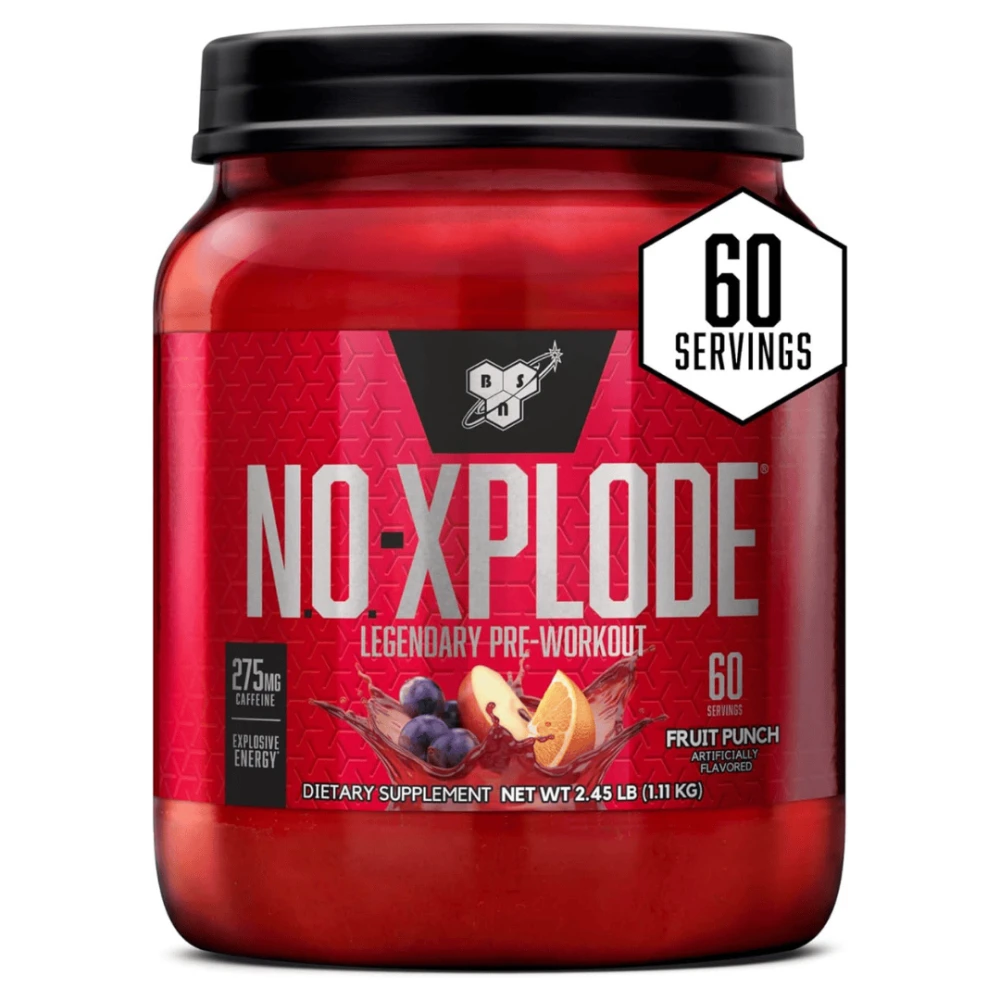 NO Xplode BSN Pre Workout Fruit Punch 1,11kg - 60 servicios